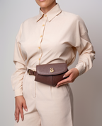 PöSH ICON - Bolsa Pochete Versátil de Couro Preta