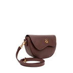 Bolsa Transversal de Couro Marrom