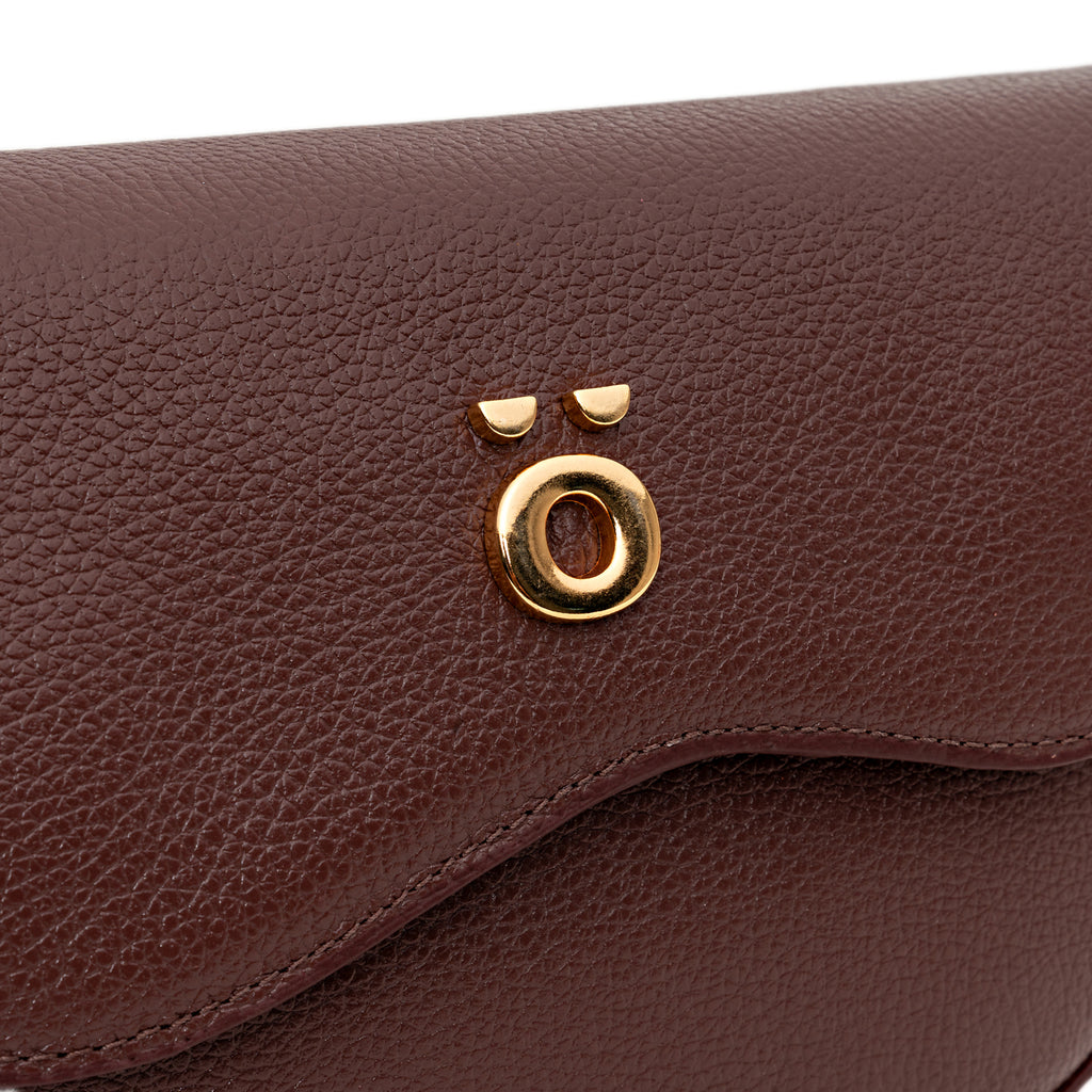 Bolsa Transversal de Couro Marrom