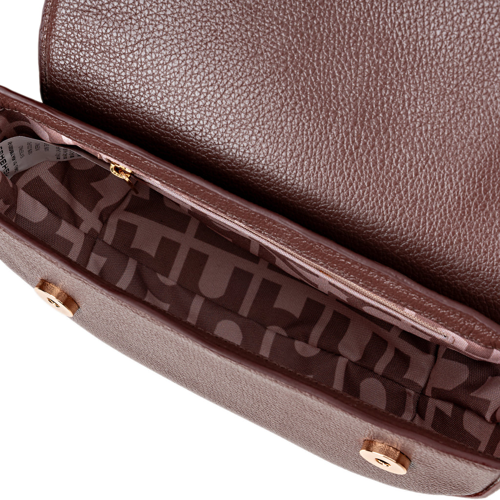 Bolsa Transversal de Couro Marrom