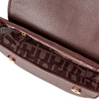 Bolsa Transversal de Couro Marrom