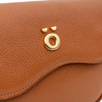 Bolsa Transversal de Couro Caramelo