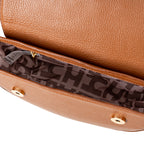 Bolsa Transversal de Couro Caramelo