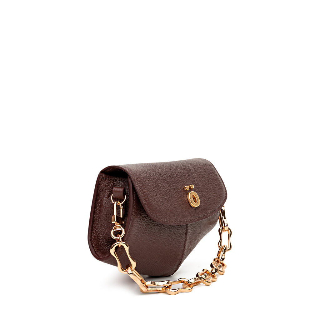 PöSH ICON - Bolsa Pochete Versátil de Couro Marrom