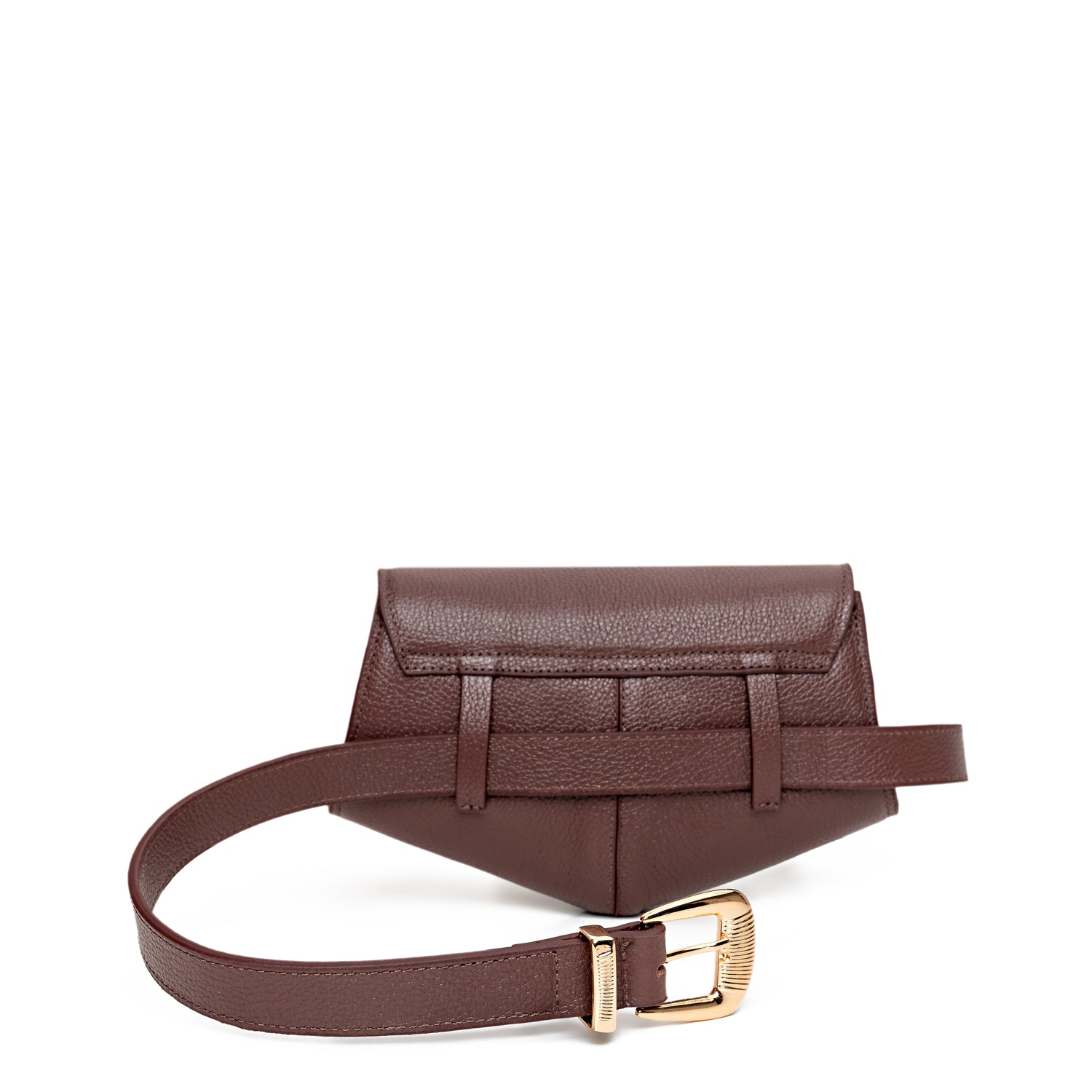 PöSH ICON - Bolsa Pochete Versátil de Couro Marrom