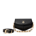 PöSH ICON - Bolsa Pochete Versátil de Couro Preta