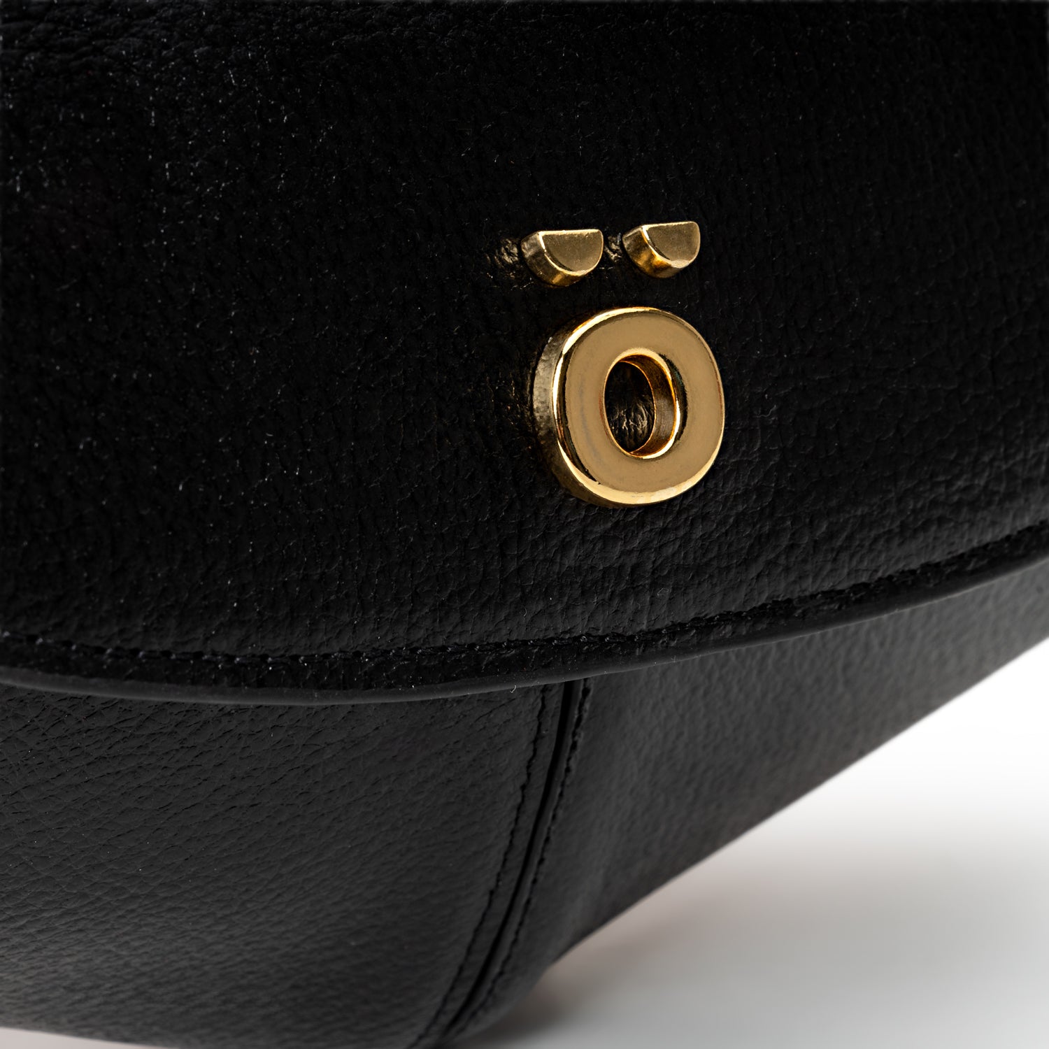 PöSH ICON - Bolsa Pochete Versátil de Couro Preta