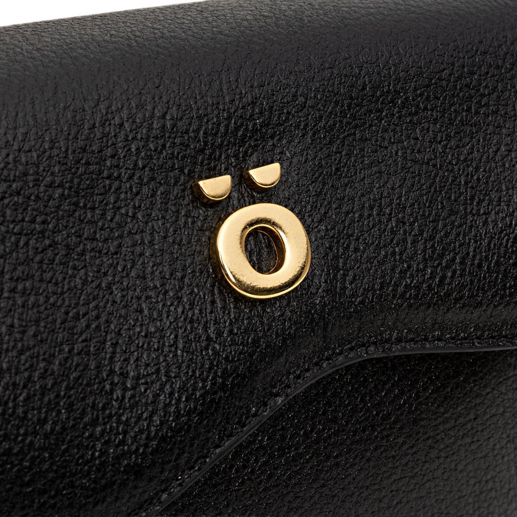 PöSH AURA - Bolsa Transversal de Couro Preta