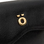 PöSH AURA - Bolsa Transversal de Couro Preta