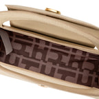 PöSH FRAME - Bolsa Estruturada de Couro Nude