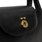 PöSH FRAME - Bolsa Estruturada de Couro Preta