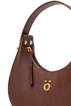 PöSH LUME - Bolsa Ombro de Couro Marrom