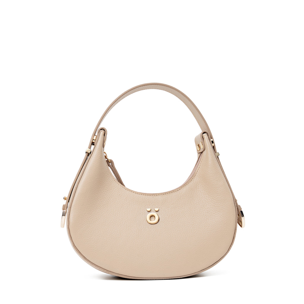 PöSH LUME - Bolsa Ombro de Couro Nude