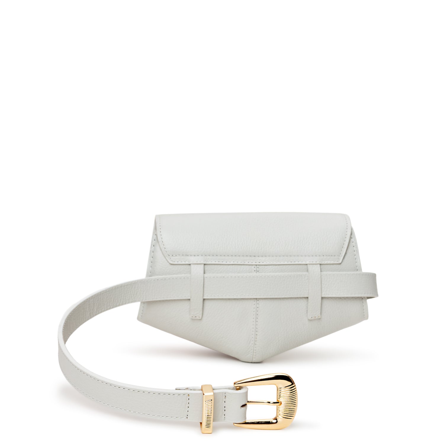 PöSH ICON - Bolsa Pochete Versátil de Couro Branca