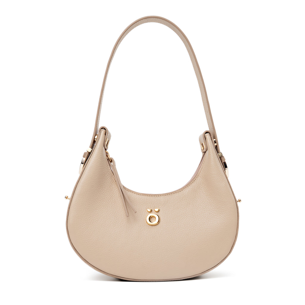 PöSH LUME - Bolsa Ombro de Couro Nude